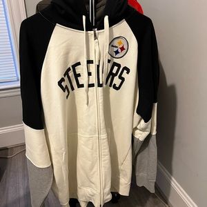 Pittsburgh Steelers Zip-Up Hoodie Size 2X New
